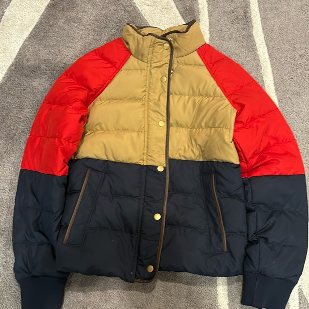J.Crew Small Alpine Puffer Jacket in Color Block